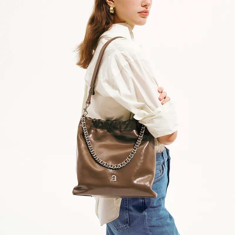 LA FESTIN Cow Leather Shoulder Bag Crossbody Bag Women's-15