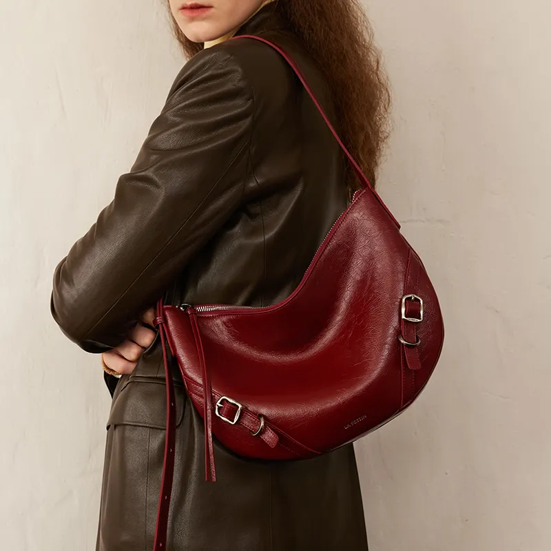 LA FESTIN Cow Leather Tote Bag Shopping Bag Shoulder Bag Crossbody Bag Medium Size Women's Multicolor-7