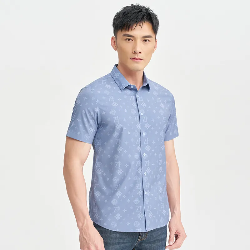 Wit Shirts Men Gray Blue-2