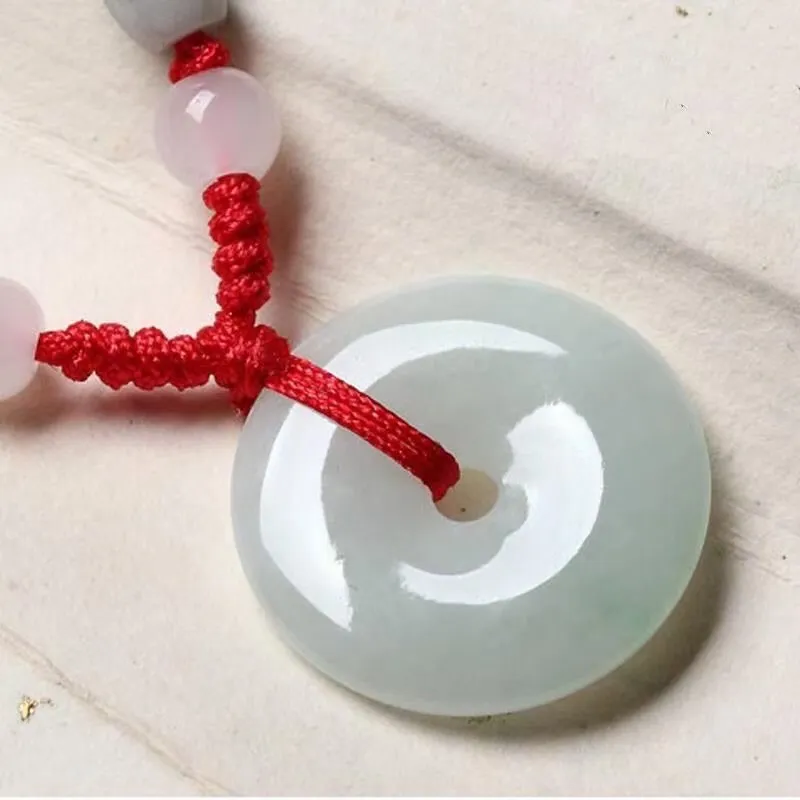 Jade Key Glutinous Jade Pendants Unisex-1