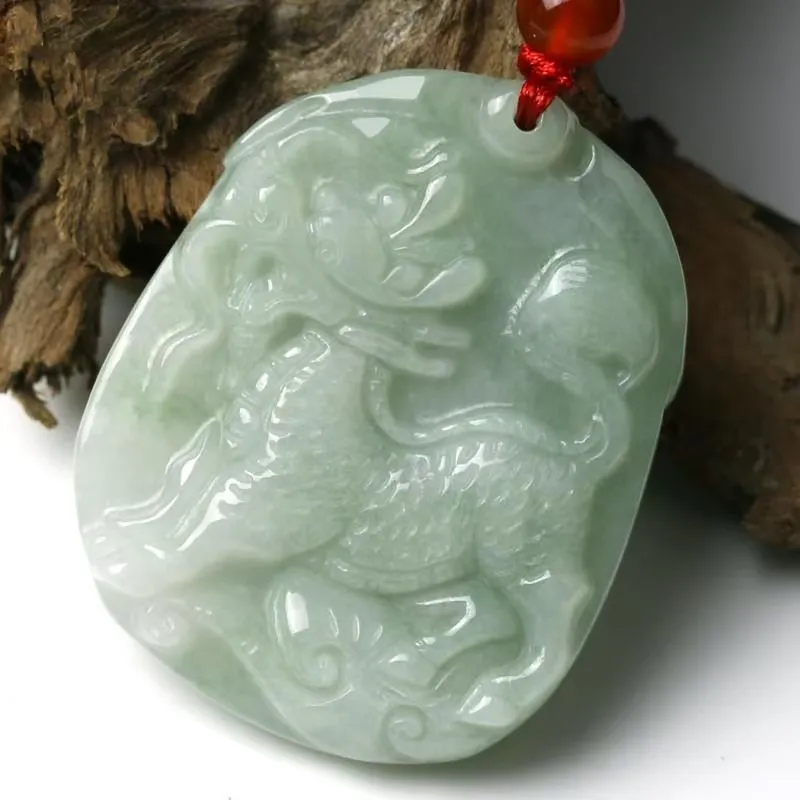 Jade Key Glutinous Jade Pendants Unisex-3