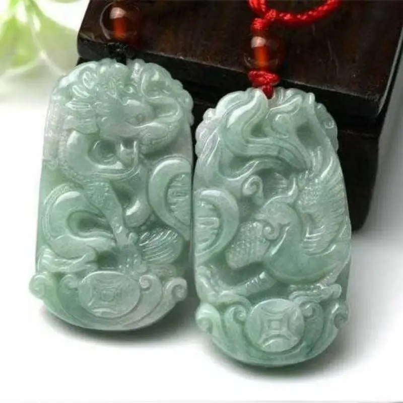 Jade Key Glutinous Jade Jadeite Pendants Unisex-2