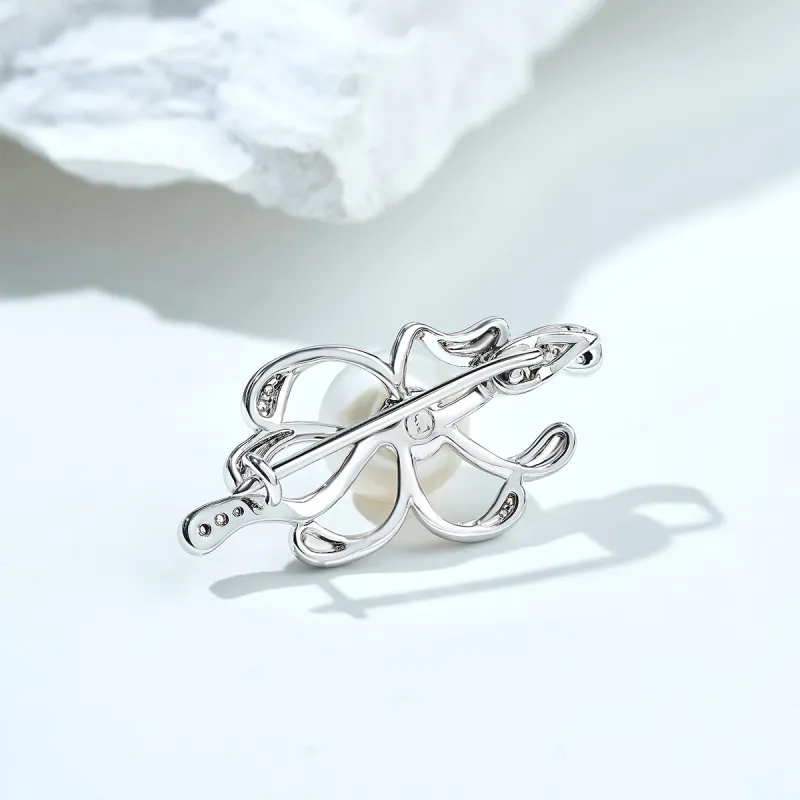 ME LUXE Pearl Brooch Minimalist Style With An Elegant And Luxurious Feel, Refined And Compact Women's-5