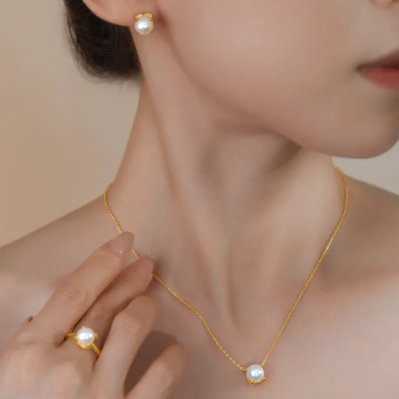 ME LUXE Pearl Rings Women's-2