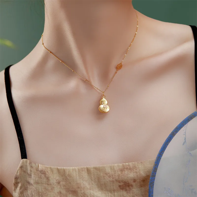 ME LUXE Pendant, New Chinese Style Classic And Versatile White Jade Women's-4