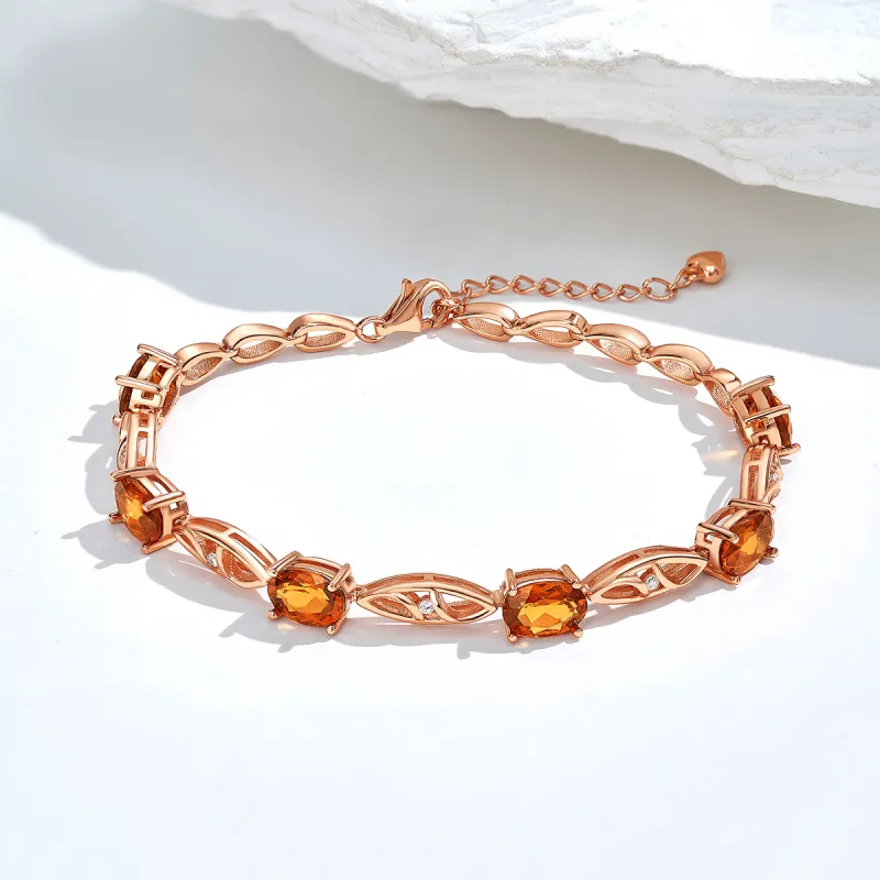 ME LUXE S925 Silver Red Elegance Vintage Delicate Fashion Versatile Bracelet Women's-6