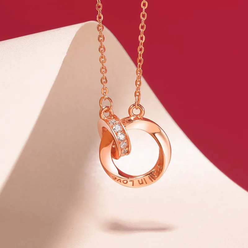 ME LUXE S925 Silver Peace Buckle Collarbone Chain Luxe Minimalist Style Advanced Neck Chain Bestie Unisex-7
