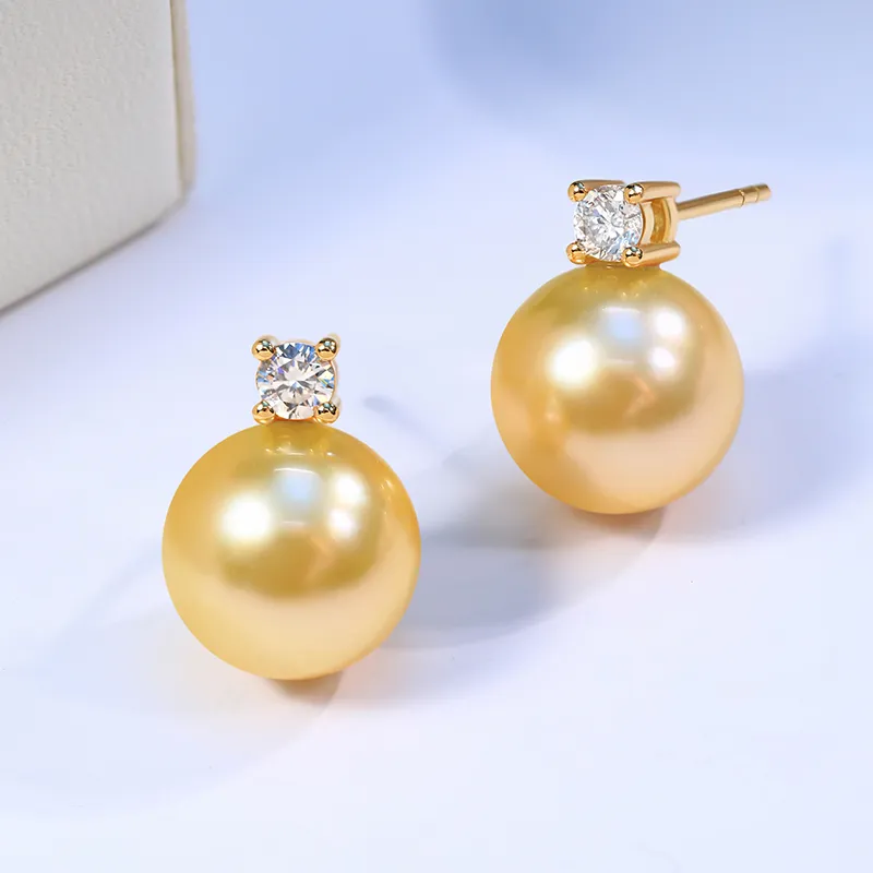 ME LUXE Pearl Stud Earrings Women's-1