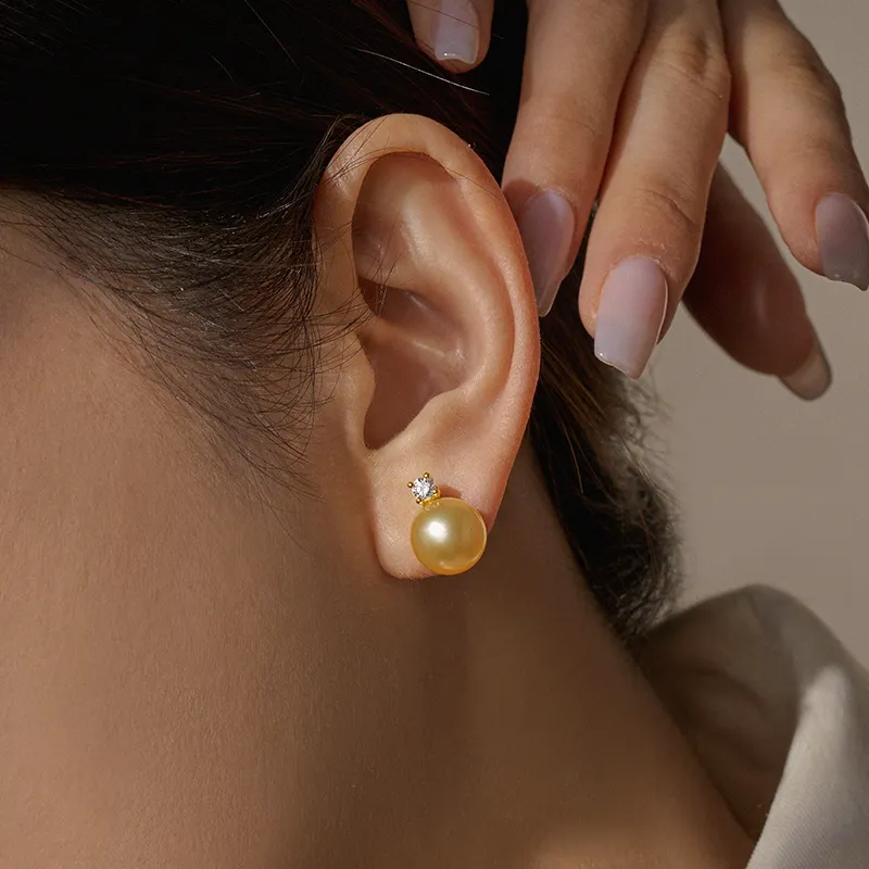 ME LUXE Pearl Stud Earrings Women's-4