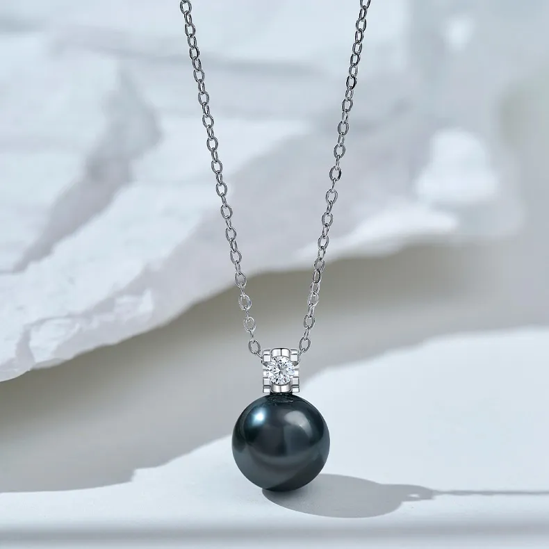 ME LUXE Pearl Pendant, Noble And Elegant, Rare And Unique, Exquisite Box, Comes With Silver Chain Women's-2