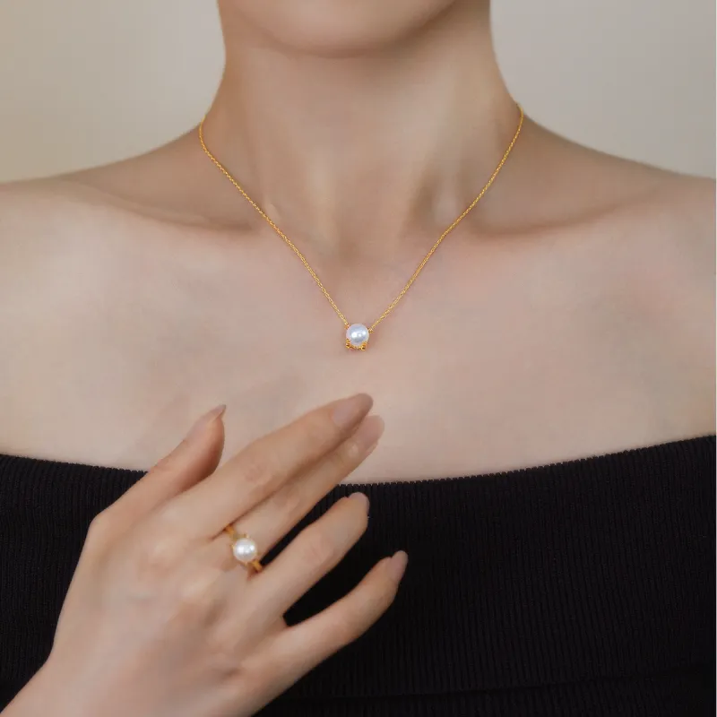 ME LUXE Pearl Rings Women's-1