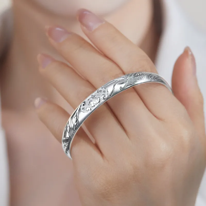 ME LUXE S999 Fine Silver Sterling Silver Bracelets Women's-2