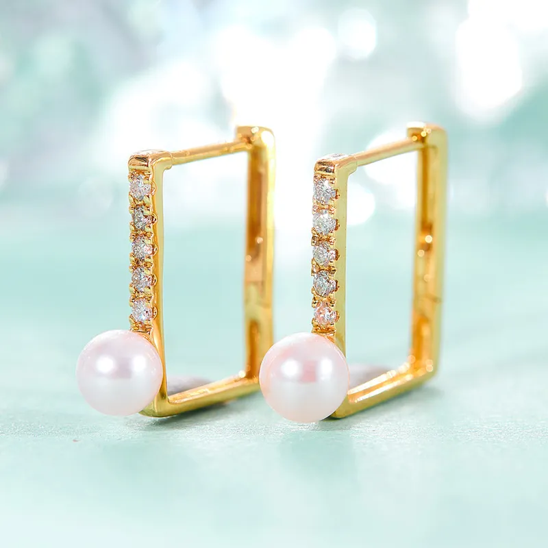 ME LUXE Saltwater Pearl Earrings Women's-1