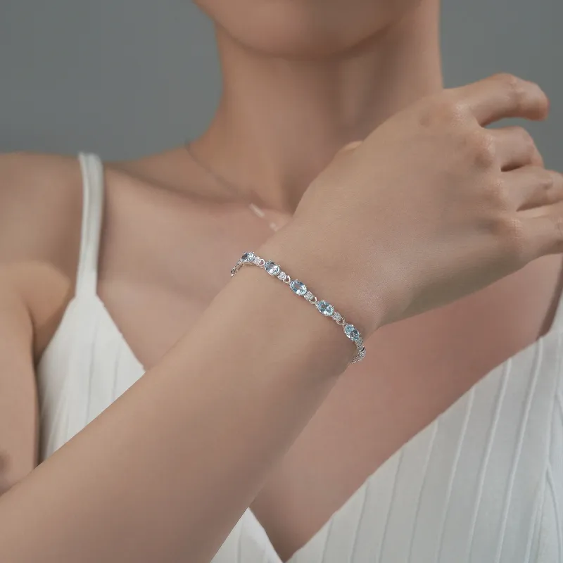 ME LUXE S925 Silver Vintage Elegant Elegance Fashion Versatile Bracelet Women's-1