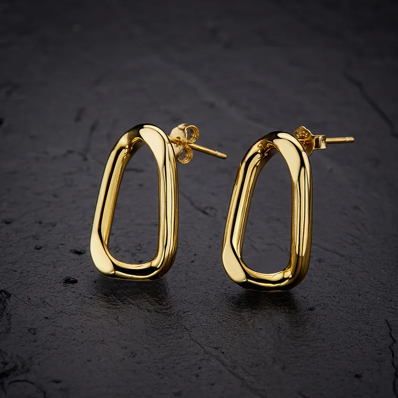 ME LUXE S925 Silver Classic And Versatile Fashion Normcore Style Ultra Cool Hoop Earrings Women's-6