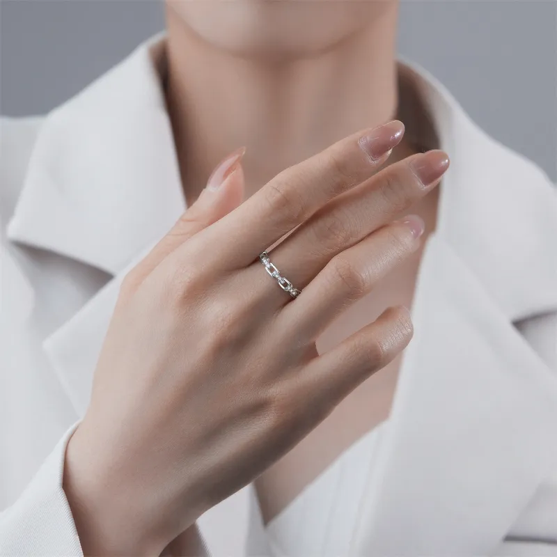 ME LUXE S925 Silver Ring, Premium Normcore Style Open Ring Unisex-5