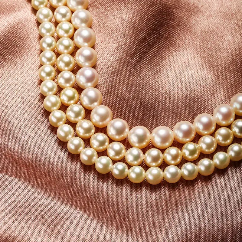 ME LUXE Saltwater Pearl Necklace High End Anniversary Gift Women's-4