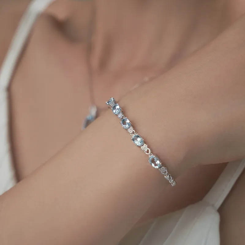 ME LUXE S925 Silver Vintage Elegant Elegance Fashion Versatile Bracelet Women's-3