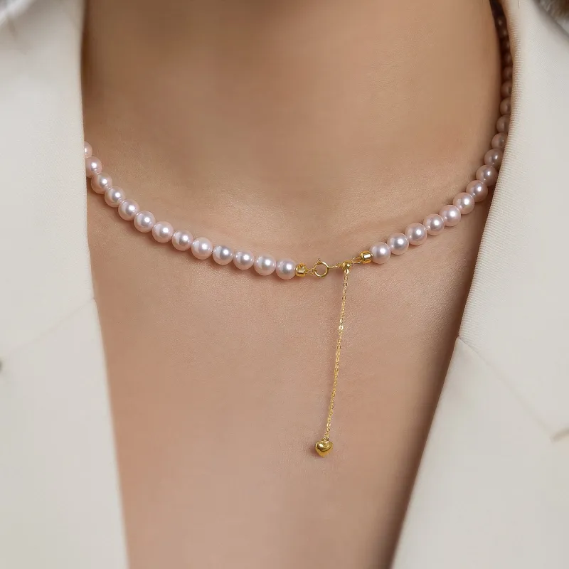 ME LUXE Saltwater Pearl Necklace, Sweet Style Versatile, Refined Anniversary Gift Women's-4