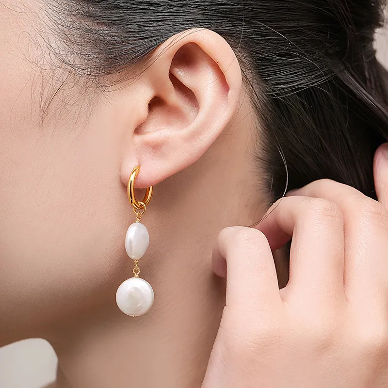 ME LUXE Freshwater Pearl Earrings Women's-3