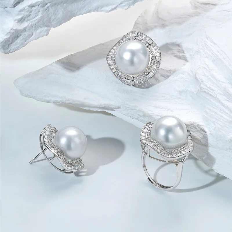 ME LUXE Pearl Rings Women's-4