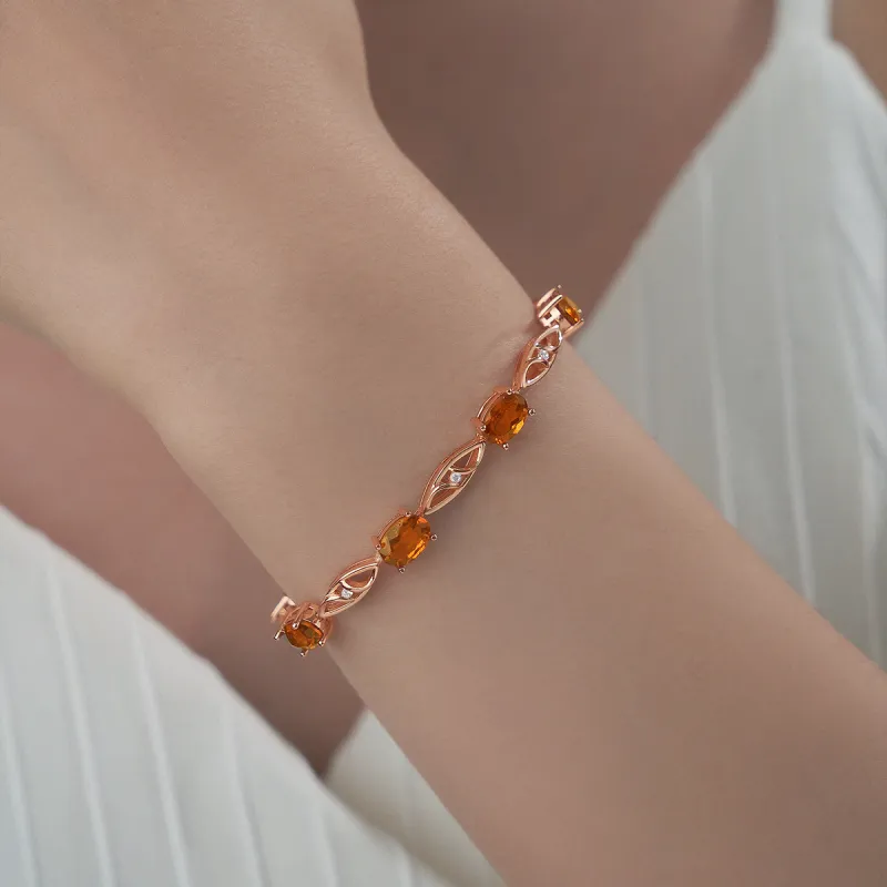ME LUXE S925 Silver Red Elegance Vintage Delicate Fashion Versatile Bracelet Women's-9