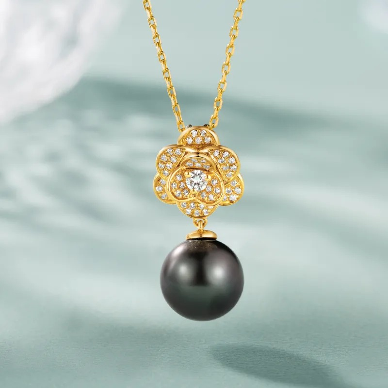 ME LUXE Pearl Pendant, Elegance Rhinestone Embellished Collarbone Chain Women's-3