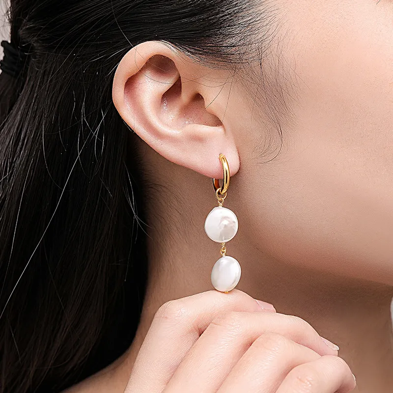 ME LUXE Freshwater Pearl Earrings Women's-1