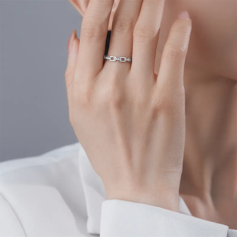 ME LUXE S925 Silver Ring, Premium Normcore Style Open Ring Unisex-6