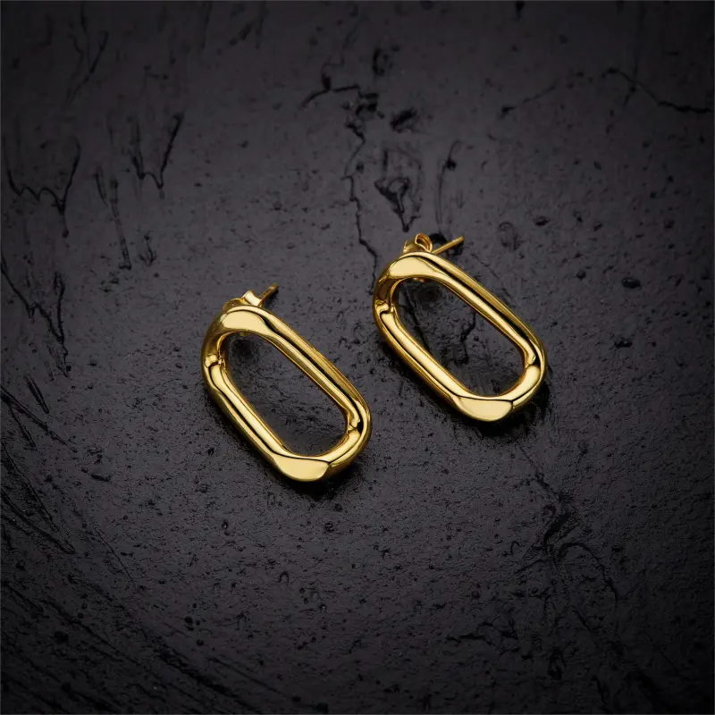 ME LUXE S925 Silver Classic And Versatile Fashion Normcore Style Ultra Cool Hoop Earrings Women's-8