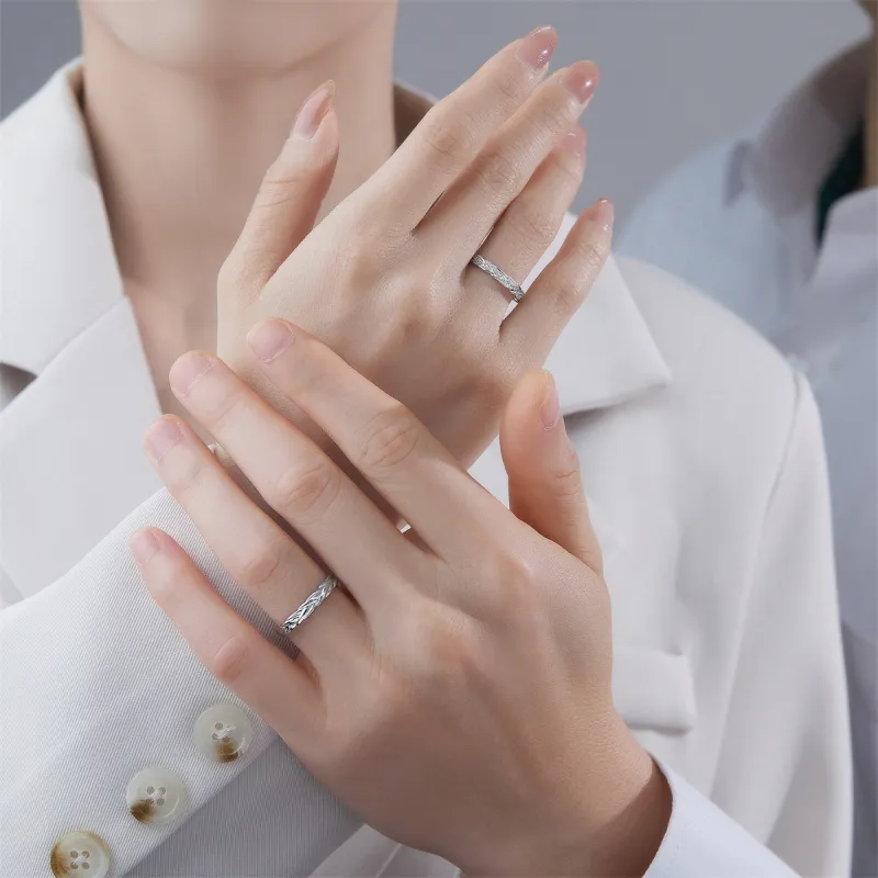 ME LUXE S925 Silver Ring, Unique Forest Knuckle Ring Unisex-2
