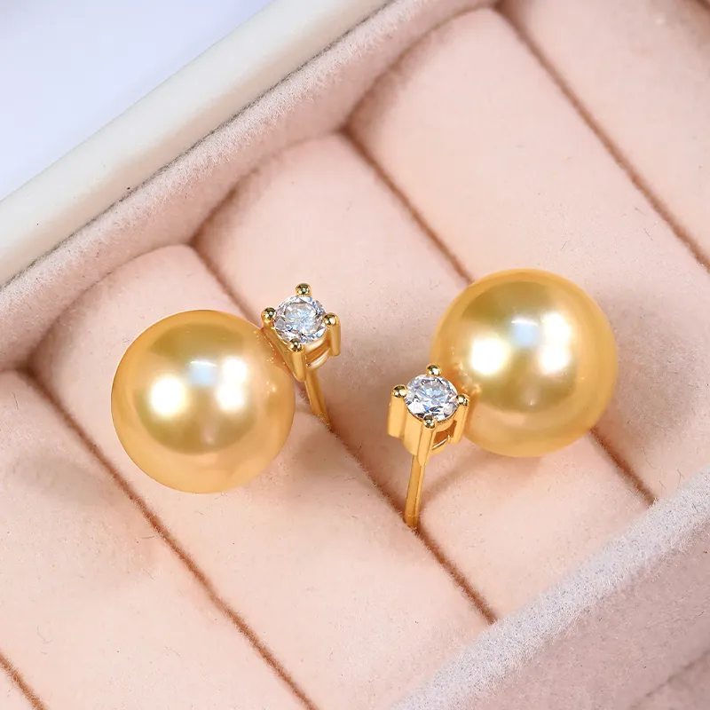 ME LUXE Pearl Stud Earrings Women's-3