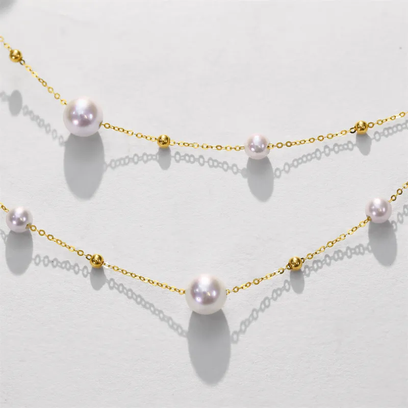 ME LUXE Saltwater Pearl Necklaces Women's-5