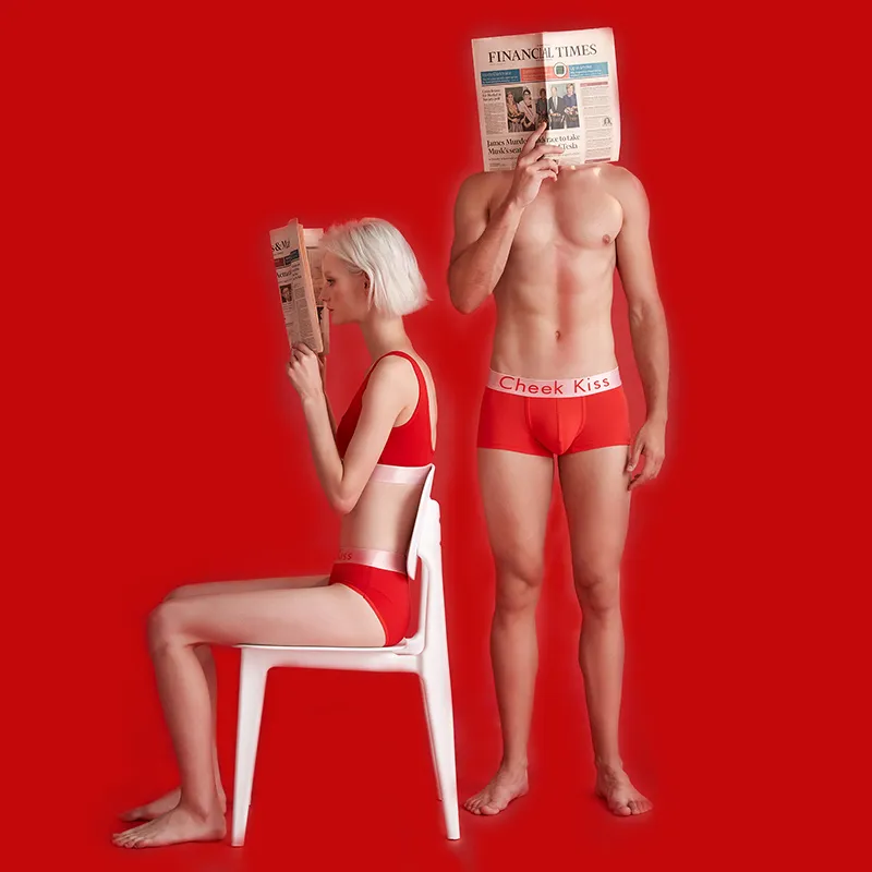 Cheekkiss Underwear Gift Boxes Men's 3 Pack Red-1