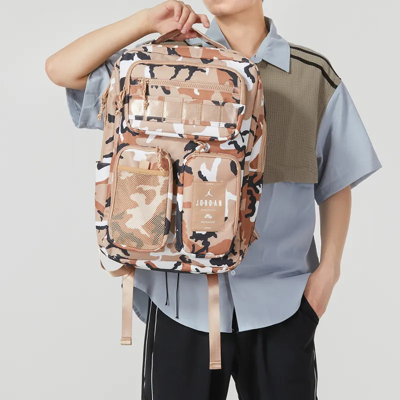Jordan Polyester Backpack Unisex Desert Camouflage-4
