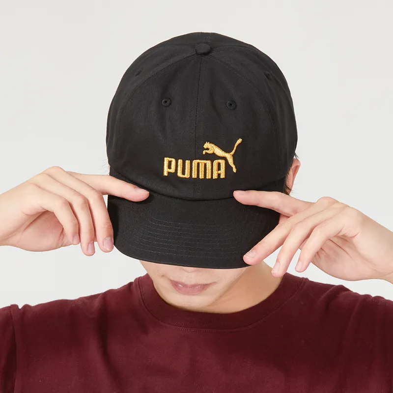 PUMA Cotton Baseball Caps Unisex Black-2