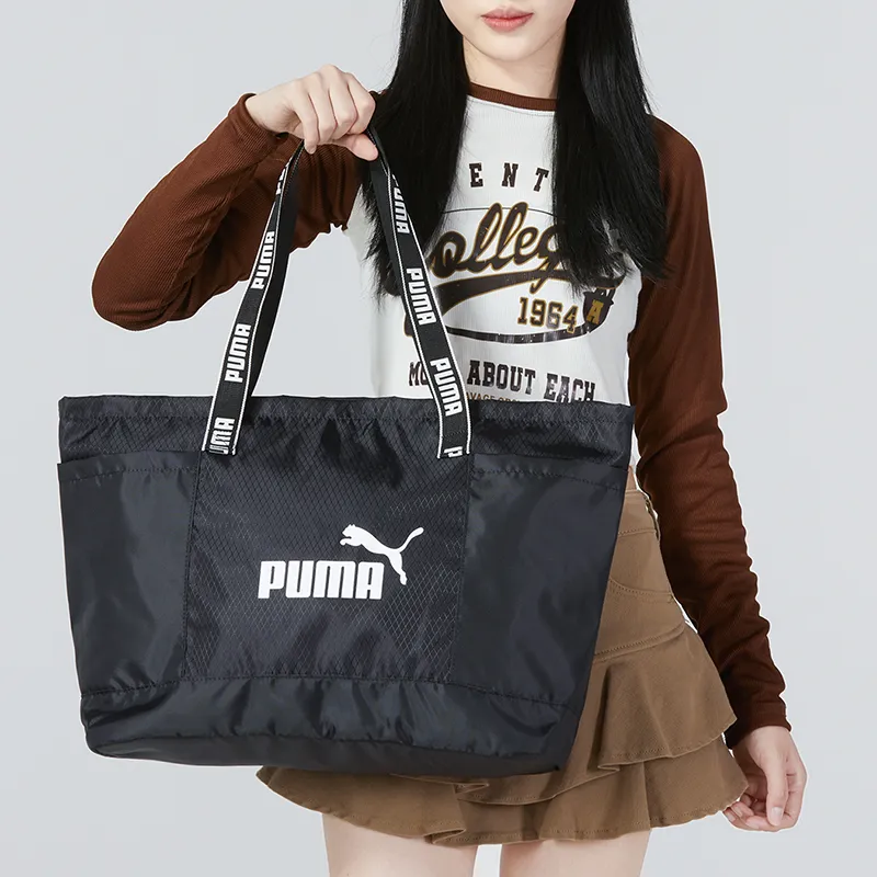 PUMA Fabric Sports Bag Crossbody Bag Handbag Regular Women's Black-3