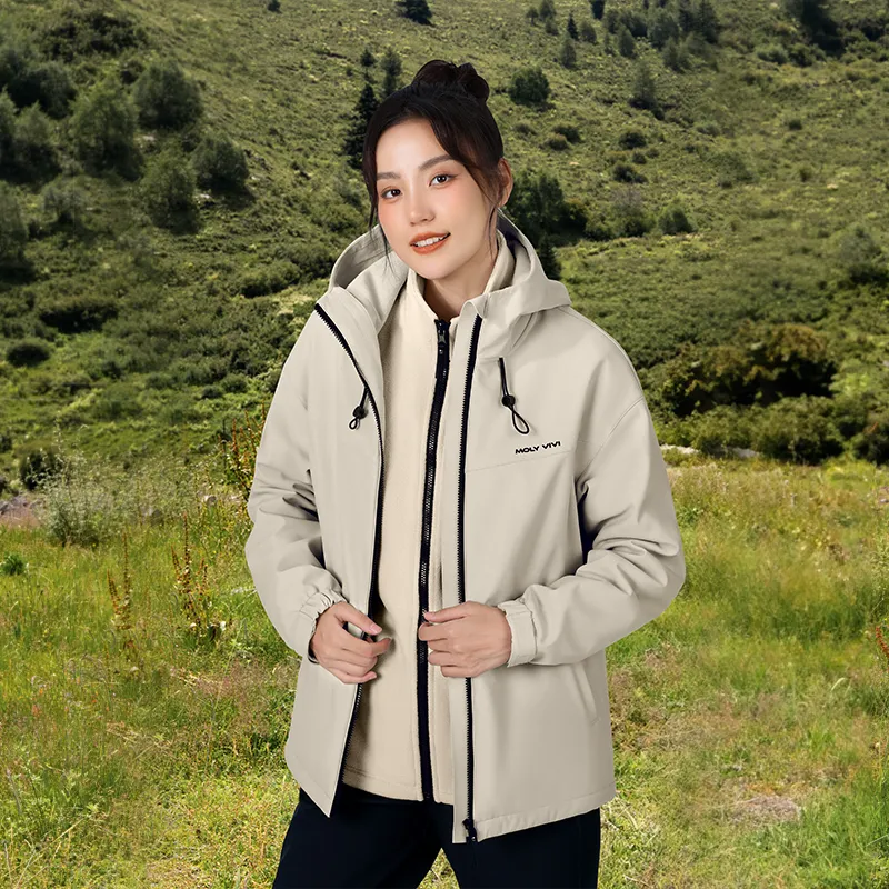 MOLY VIVI Waterproof, Windproof, Abrasion Resistant, Cold Resistant, Thermal, Anti Static Soft Shell Jacket Women's-1