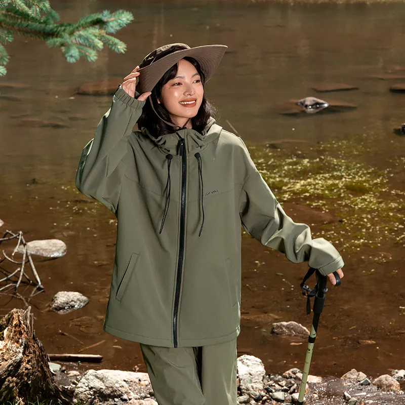 MOLY VIVI Waterproof, Windproof, Abrasion Resistant, Cold Resistant, Thermal, Anti Static Soft Shell Jacket Women's-5