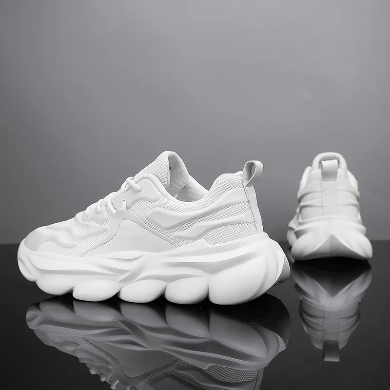 JACLAR Anti Slip Wear Resistant Low Top Chunky Sneakers Men's-4