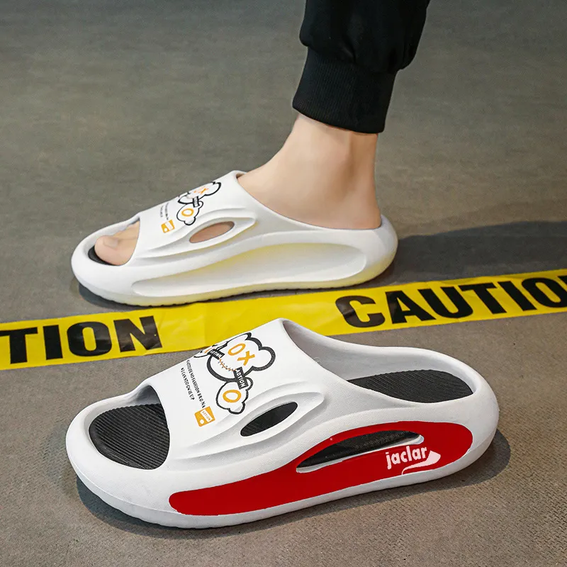 JACLAR EVA Rubber Sole Vibram Sole Slip Resistant Odor Resistant Abrasion Resistant Slide Slippers Men's-1