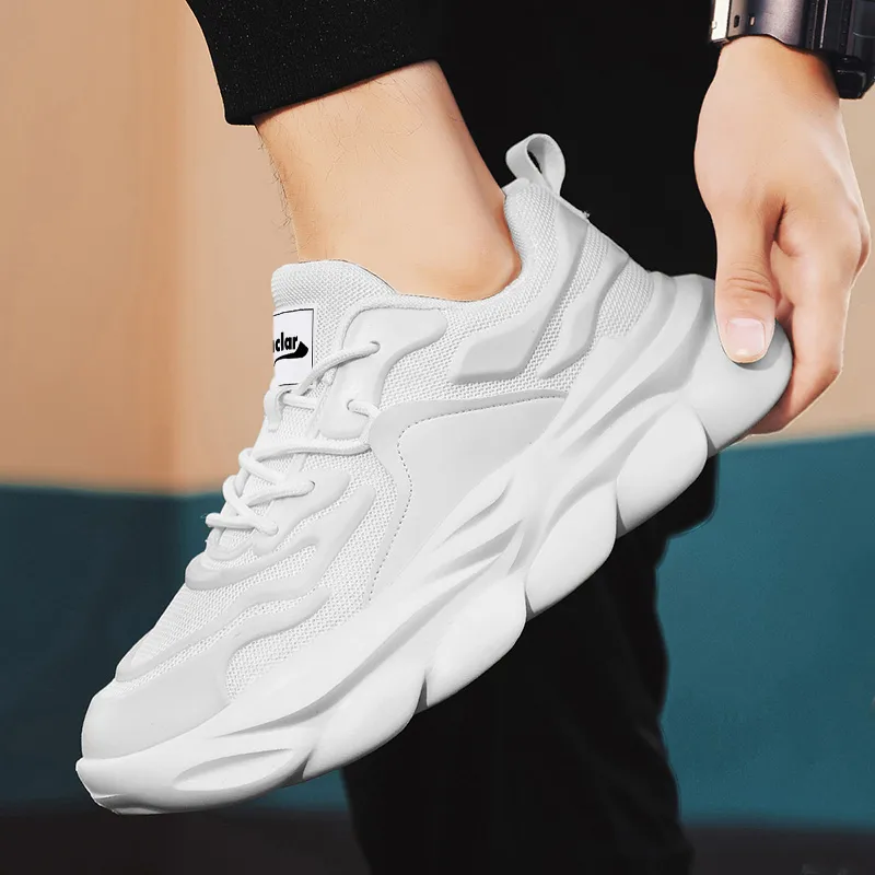 JACLAR Anti Slip Wear Resistant Low Top Chunky Sneakers Men's-5