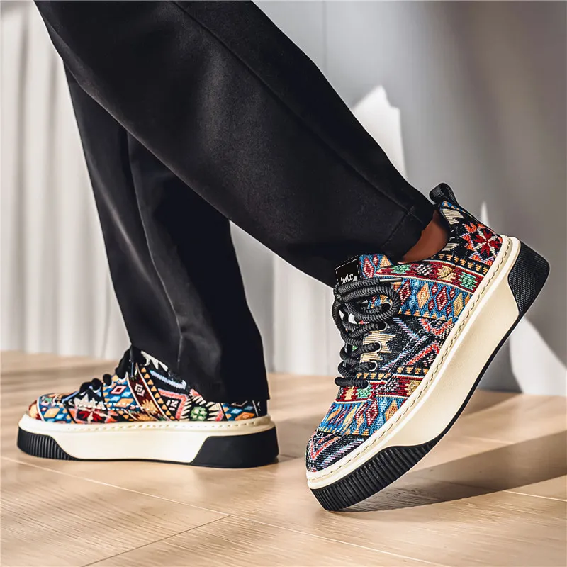JACLAR Slip Resistant Low Top Skateboard Shoes Men's-4