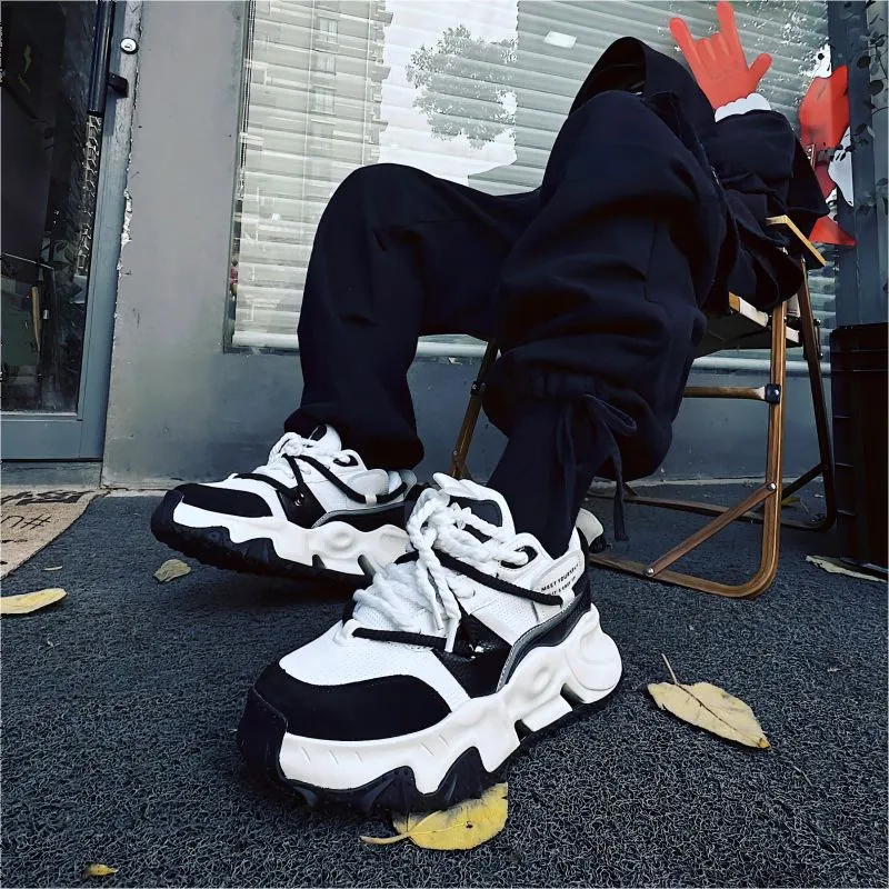BEILIANYA Trendy Brand Streetwear Sneakers Low Top Chunky Sneakers Unisex Box-7