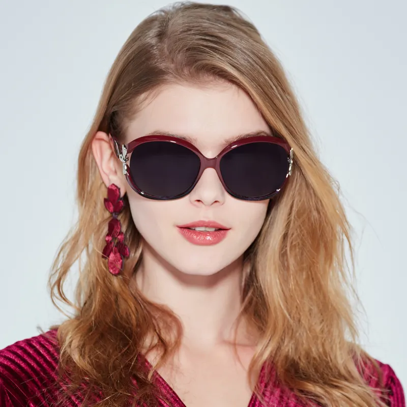 VEGOOS PC Round Sunglasses Women's-4