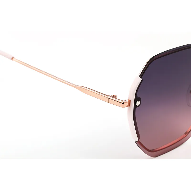 VEGOOS Metal Irregular Shape Sunglasses Women's-4