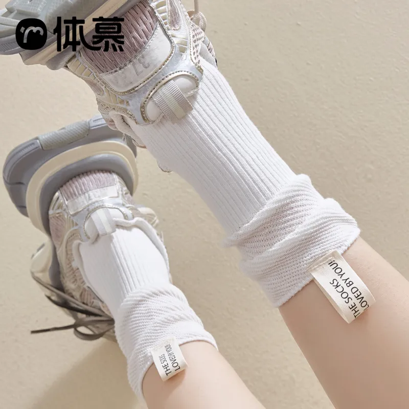 Temooues Mid Calf Socks Women's Combo Set-6