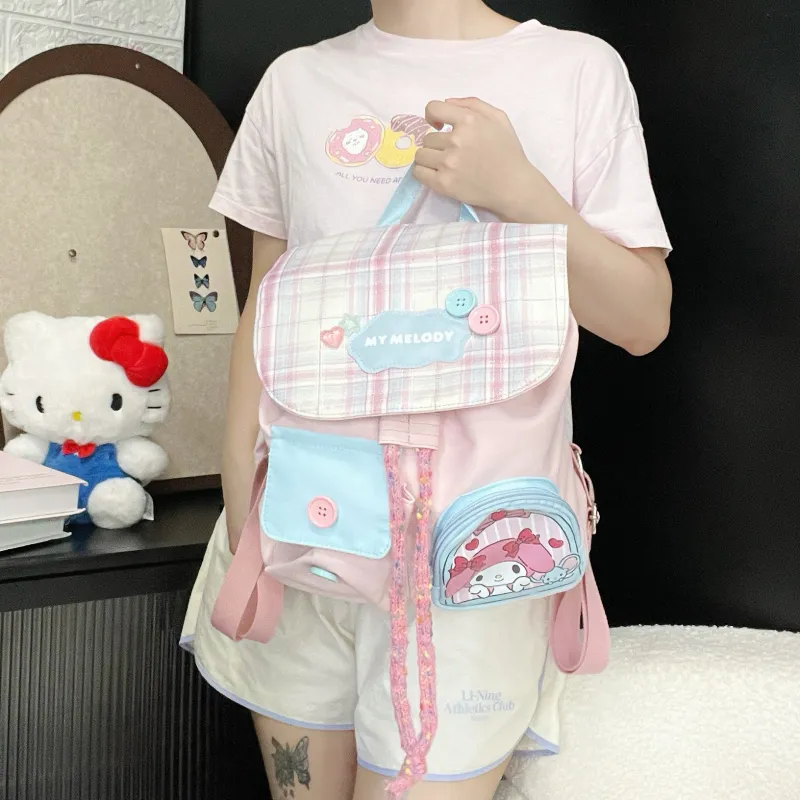 Sanrio Melodi Polyester Backpack Women's Pink-2