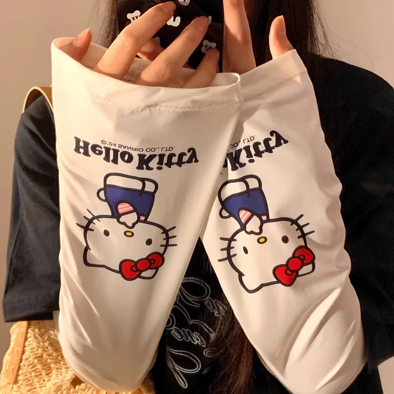 Sanrio Hello Kitty Polyester Sun Protection Sleeves Unisex-5