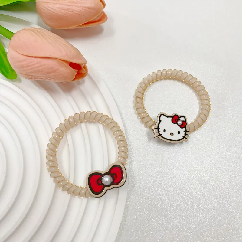Sanrio Hello Kitty Acrylic Hair Tie Women's-4